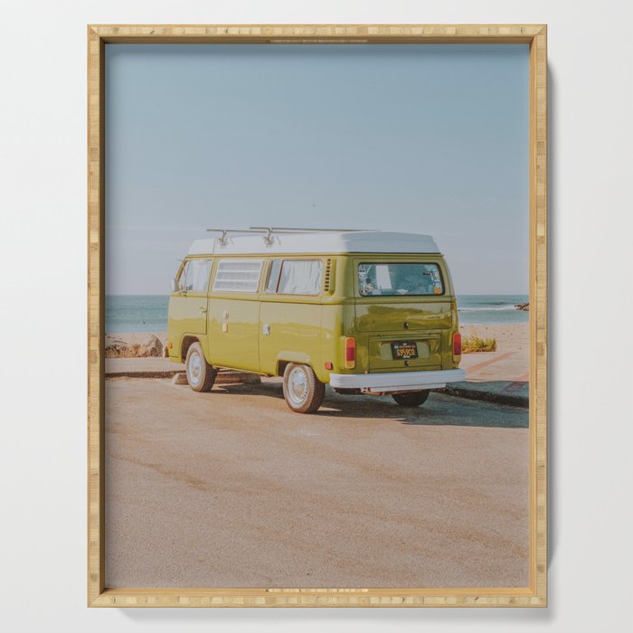 summer van ix / cayucos, california Serving Tray Gallery Image 1