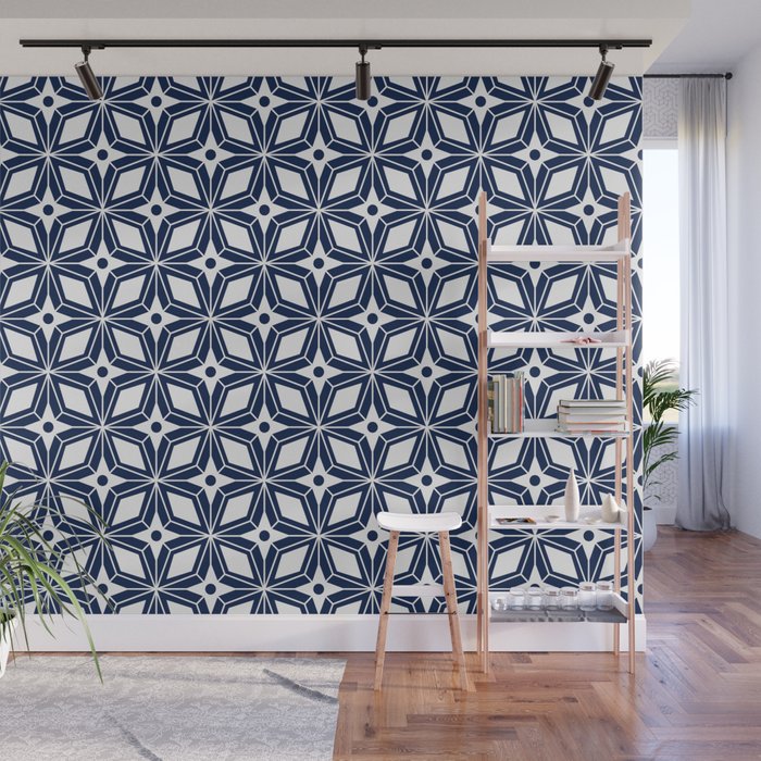 Starburst - Navy Wall Mural Gallery Image 1