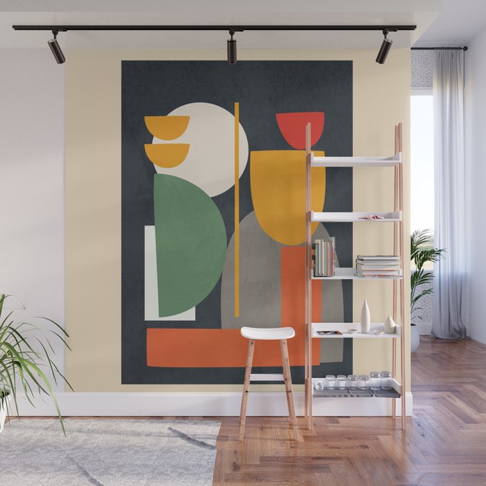 Abstract Shape Setting 02 Wall Mural Gallery Image 1