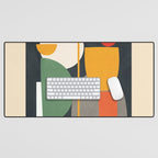 Abstract Shape Setting 02 Desk Mat Gallery Image 1