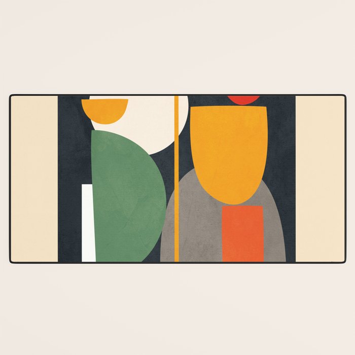 Abstract Shape Setting 02 Desk Mat Gallery Image 3