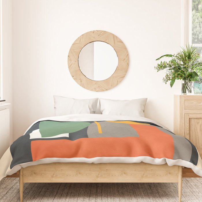 Abstract Shape Setting 02 Duvet Cover Gallery Image 3
