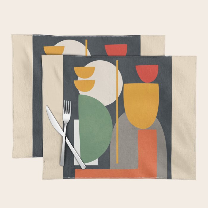 Abstract Shape Setting 02 Placemat Gallery Image 1