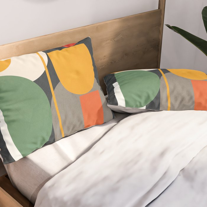 Abstract Shape Setting 02 Pillow Sham Gallery Image 2