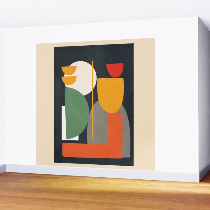 Abstract Shape Setting 02 Wall Mural Gallery Image 2