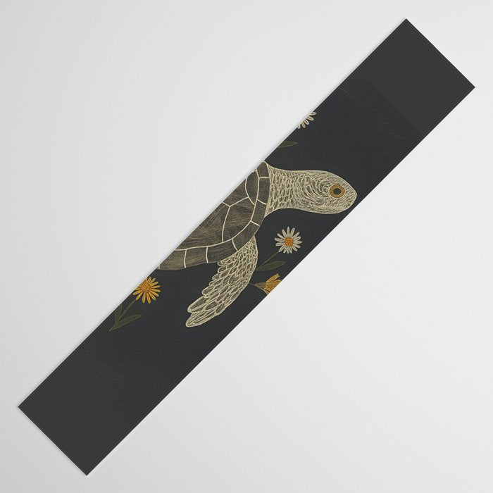 Turtle with Flowers Table Runner Gallery Image 3