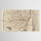 Catskill Mountains Map Tablecloth Gallery Image 2