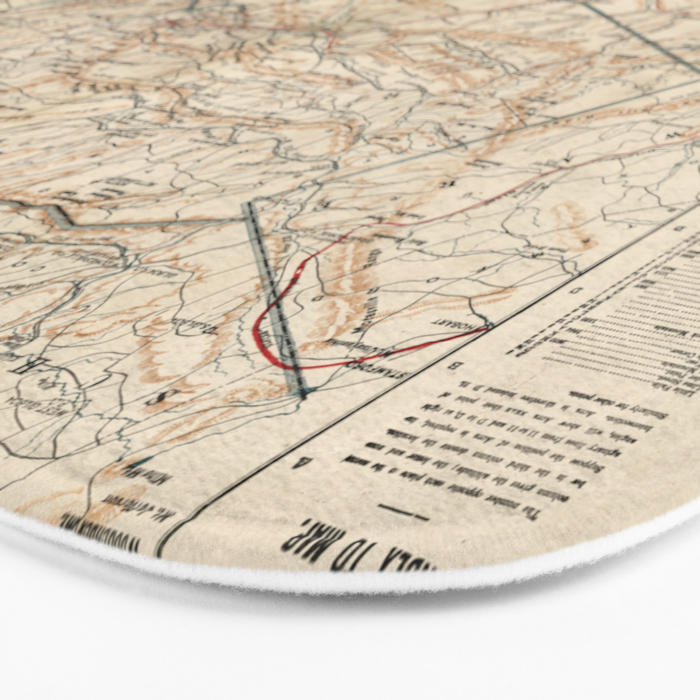 Catskill Mountains Map Bath Mat Gallery Image 3