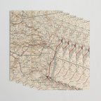 Catskill Mountains Map Wrapping Paper Gallery Image 3