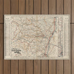 Catskill Mountains Map Outdoor Rug Gallery Image 1