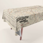Catskill Mountains Map Tablecloth Gallery Image 1
