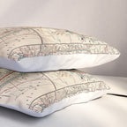 Catskill Mountains Map Pillow Sham Gallery Image 3