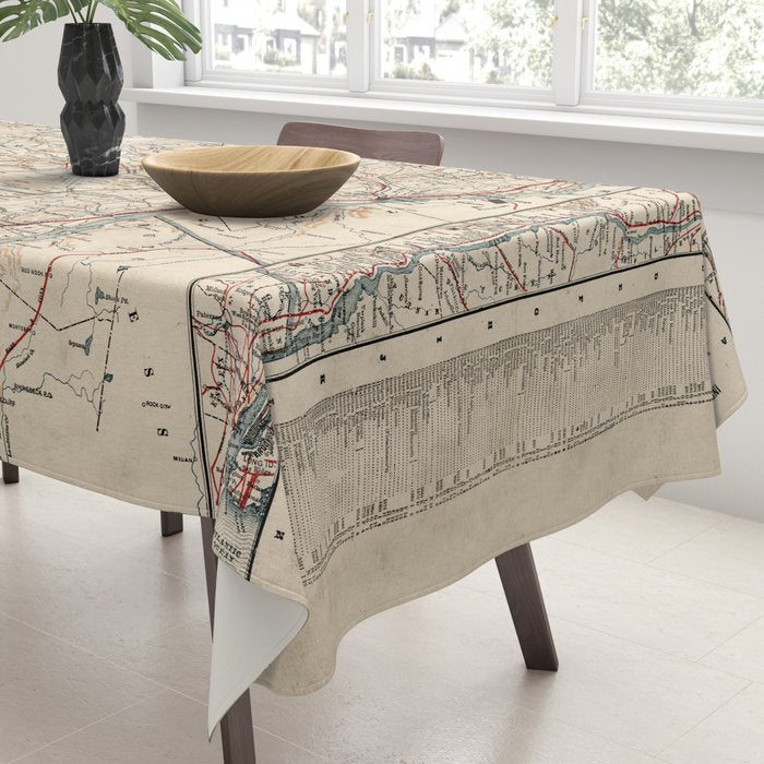 Catskill Mountains Map Tablecloth Gallery Image 3