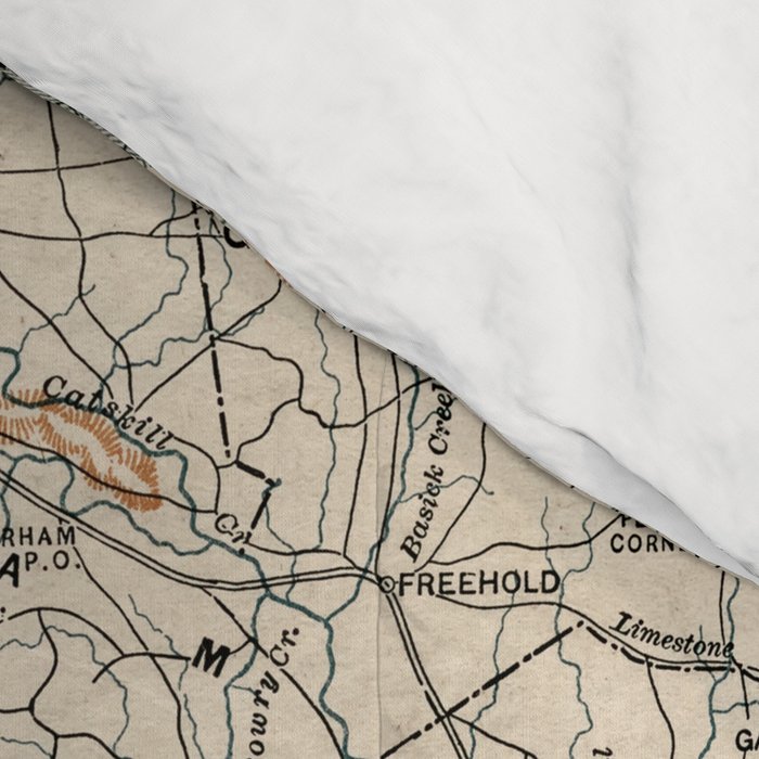 Catskill Mountains Map Comforter Gallery Image 4