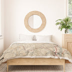Catskill Mountains Map Duvet Cover Gallery Image 3