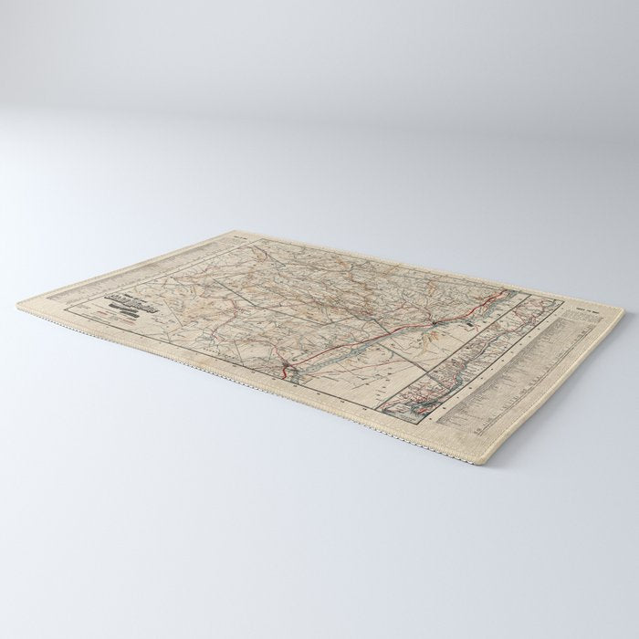 Catskill Mountains Map Rug Gallery Image 3