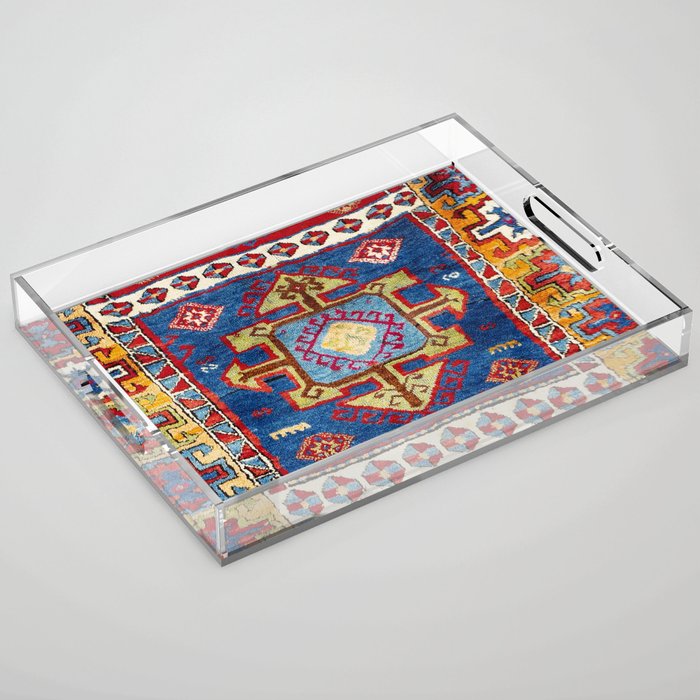 Malatya East Anatolia Antique Turkish Rug Print Acrylic Tray Gallery Image 1