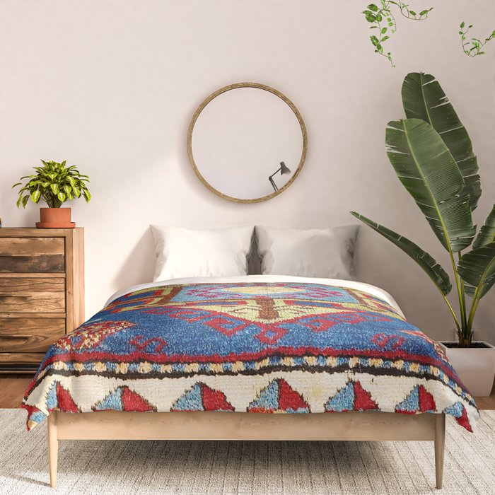 Malatya East Anatolia Antique Turkish Rug Print Comforter Gallery Image 3
