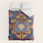 Malatya East Anatolia Antique Turkish Rug Print Duvet Cover Gallery Image 6
