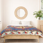 Malatya East Anatolia Antique Turkish Rug Print Duvet Cover Gallery Image 3