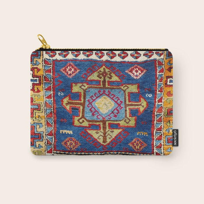 Malatya East Anatolia Antique Turkish Rug Print Carry All Pouch Gallery Image 1