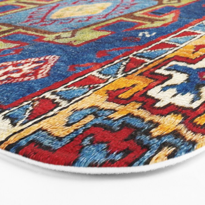 Malatya East Anatolia Antique Turkish Rug Print Bath Mat Gallery Image 3