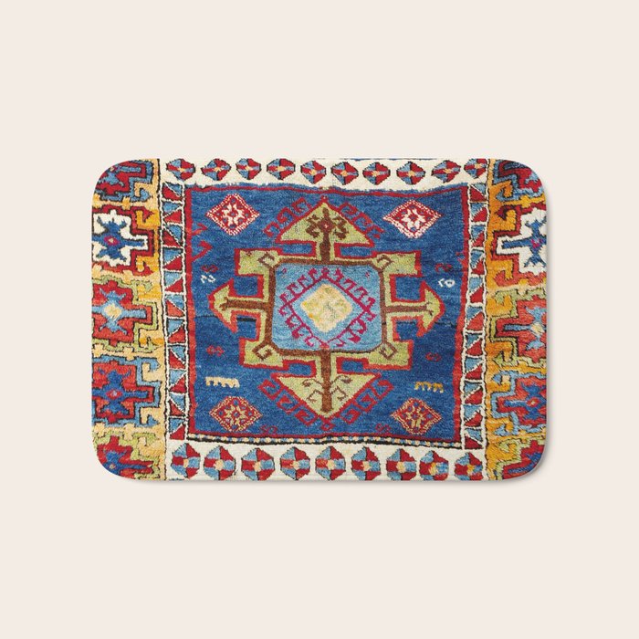 Malatya East Anatolia Antique Turkish Rug Print Bath Mat Gallery Image 1