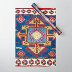 Malatya East Anatolia Antique Turkish Rug Print Wrapping Paper Gallery Image 1
