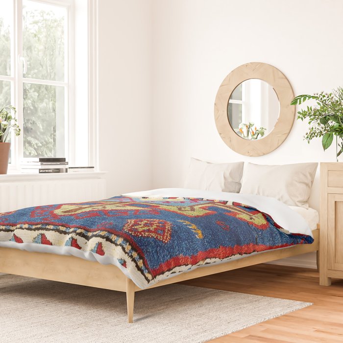 Malatya East Anatolia Antique Turkish Rug Print Duvet Cover Gallery Image 2