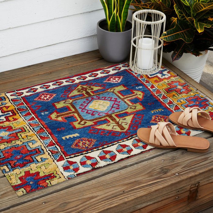 Malatya East Anatolia Antique Turkish Rug Print Outdoor Rug Gallery Image 2