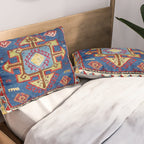 Malatya East Anatolia Antique Turkish Rug Print Pillow Sham Gallery Image 2