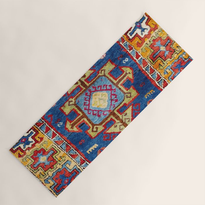 Malatya East Anatolia Antique Turkish Rug Print Yoga Mat Gallery Image 1