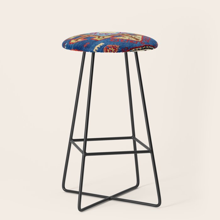 Malatya East Anatolia Antique Turkish Rug Print Stool Gallery Image 1
