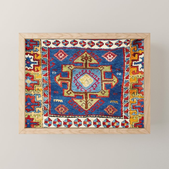 Malatya East Anatolia Antique Turkish Rug Print Mini Art Print Gallery Image 1