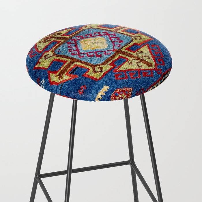 Malatya East Anatolia Antique Turkish Rug Print Stool Gallery Image 2