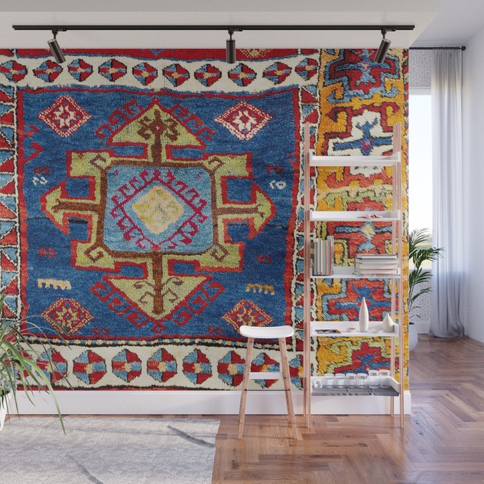 Malatya East Anatolia Antique Turkish Rug Print Wall Mural Gallery Image 1