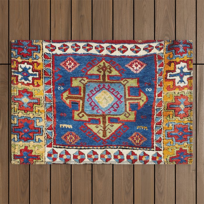 Malatya East Anatolia Antique Turkish Rug Print Outdoor Rug Gallery Image 1