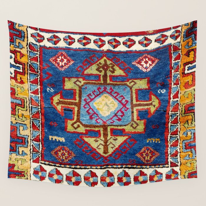 Malatya East Anatolia Antique Turkish Rug Print Wall Tapestry Gallery Image 4