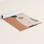 Minimal Abstract Art Sunset Girl 5 Yoga Mat Gallery Image 2