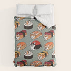 Sushi  Corgi Duvet Cover Gallery Image 6