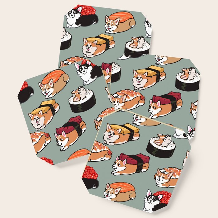Sushi  Corgi Coaster Gallery Image 1