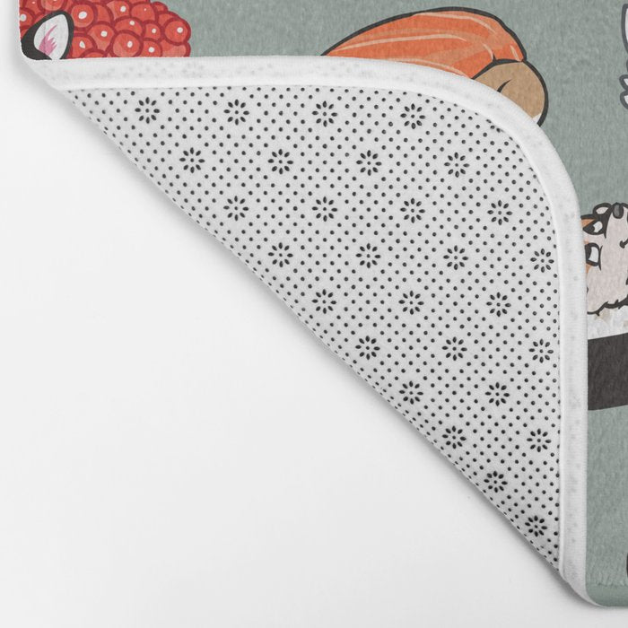 Sushi  Corgi Bath Mat Gallery Image 2