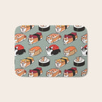 Sushi  Corgi Bath Mat Gallery Image 1