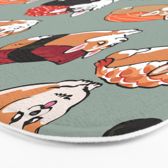 Sushi  Corgi Bath Mat Gallery Image 3