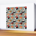 Sushi  Corgi Wall Mural Gallery Image 2