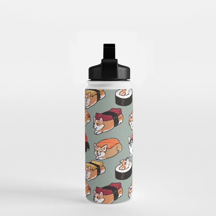 Sushi  Corgi Water Bottle Gallery Image 2