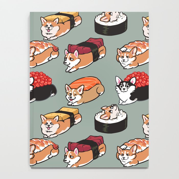Sushi  Corgi Notebook Gallery Image 4