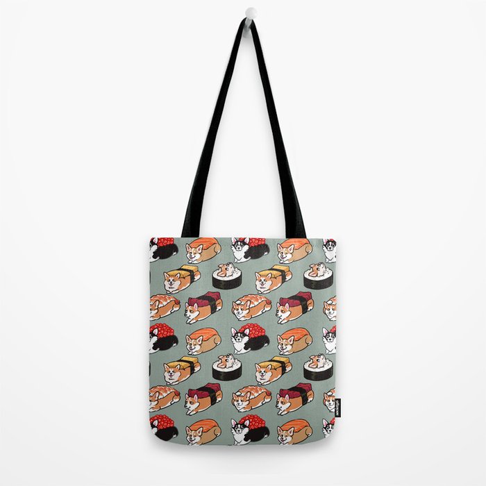 Sushi  Corgi Tote Bag Gallery Image 2