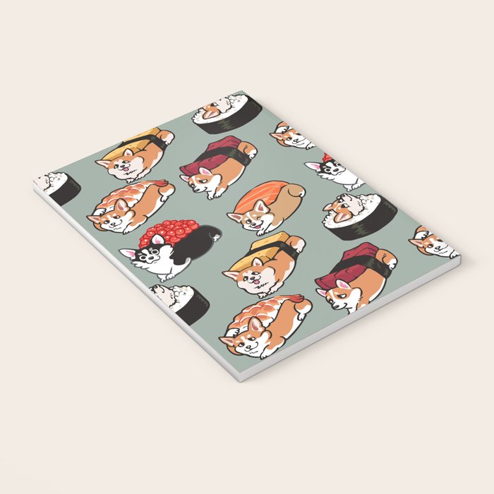 Sushi  Corgi Notebook Gallery Image 3