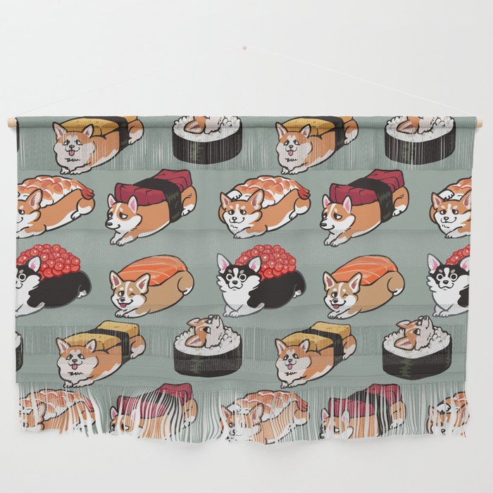 Sushi  Corgi Wall Hanging Gallery Image 1